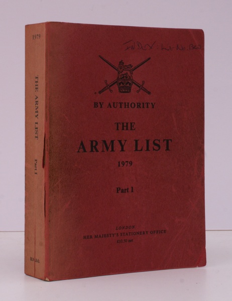 The Army List. 1979. Part I. BRIGHT, CLEAN COPY