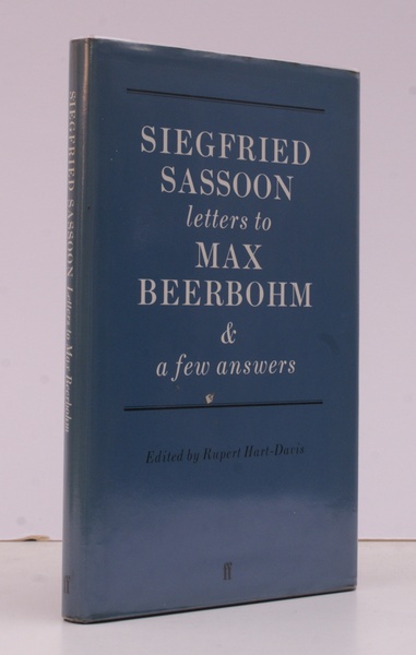 Siegfried Sassoon Letters to Max Beerbohm with a few Answers. …
