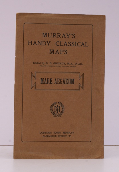 Murray's Handy Classical Maps. Mare Aegaeum. [Edited by C.B. Grundy]. …