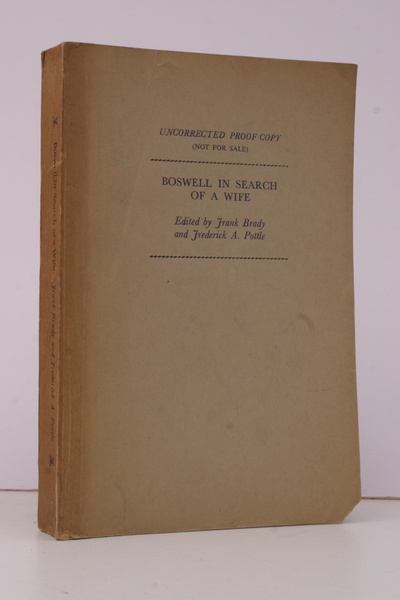 Boswell in Search of a Wife 1766-1769. Edited by F. …