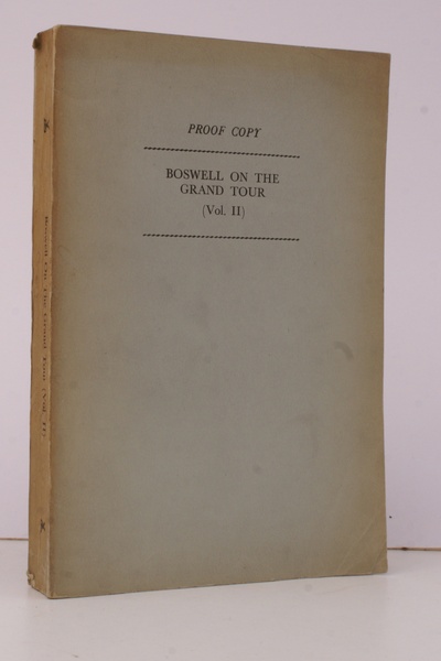 Boswell on the Grand Tour: Italy, Corsica, and France 1765-1766. …