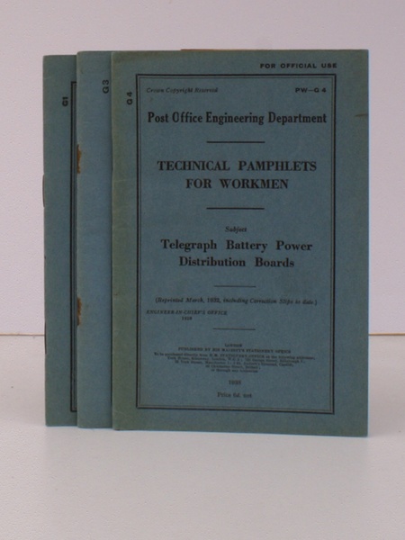 Technical Pamphlets for Workmen. [Group G]. [NEAR COMPLETE SET, WANTING …