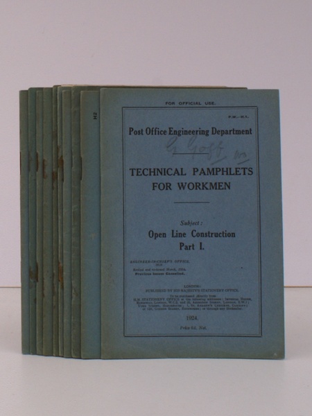 Technical Pamphlets for Workmen. [Group H]. COMPLETE SET IN ORIGINAL …