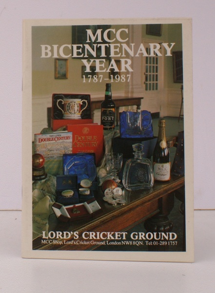 MCC Bicentenary Year 1787-1987. [Product sales catalogue]. FINE COPY