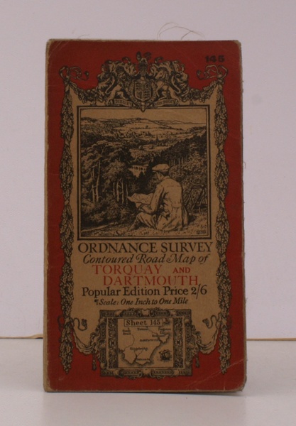 Ordnance Survey Contoured Road Map of Torquay and Dartmouth. Sheet …