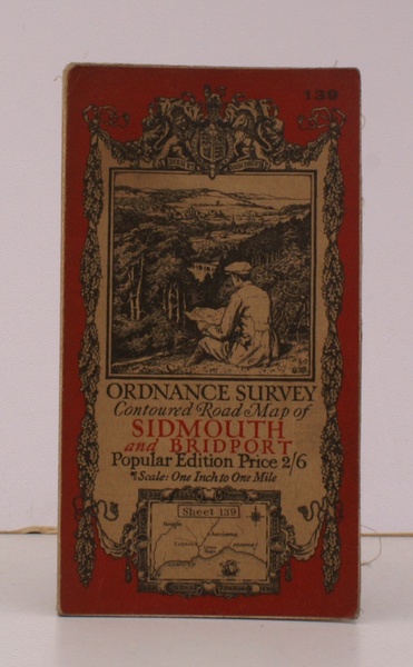 Ordnance Survey Contoured Road Map of Sidmouth and Bridport. Sheet …