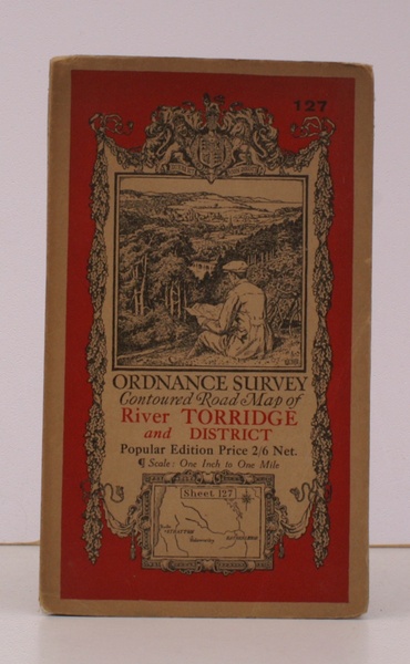 Ordnance Survey Contoured Road Map of River Torridge and District. …