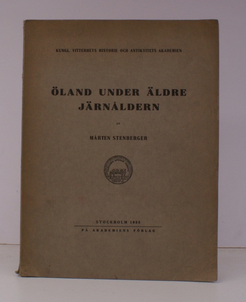 Oland under Aldre Jarnaldern. en Bebyggelsehistorisk Undersokning. NEAR FINE COPY