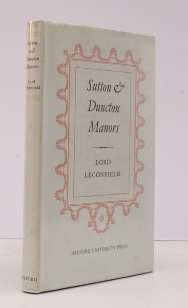 Sutton and Duncton Manors. NEAR FINE COPY IN DUSTWRAPPER