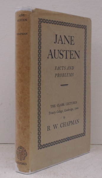 Jane Austen. Facts and Problems. The Clark Lectures, Trinity College, …