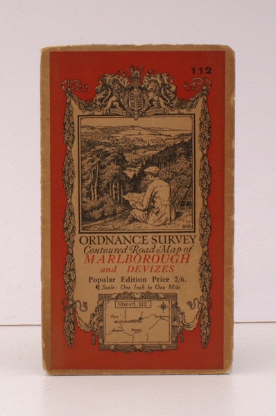 Ordnance Survey Contoured Road Map of Marlborough and Devizes. Sheet …