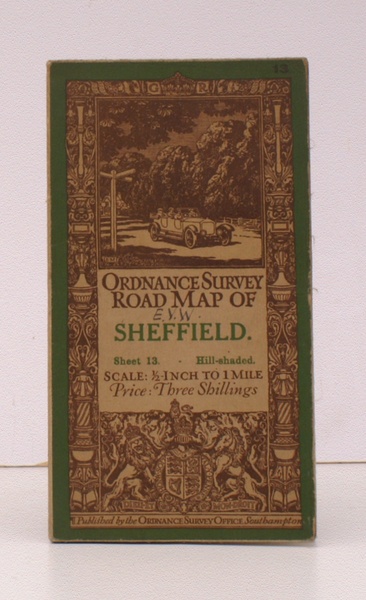 Ordnance Survey Road Map of Sheffield. Sheet 13. Hill-Shaded. Scale: …