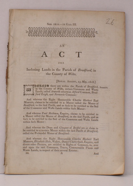 An Act for allotting Lands in the Parishes of Broad …