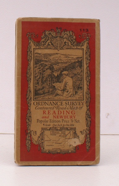 Ordnance Survey Contoured Road Map of Reading and Newbury. Popular …