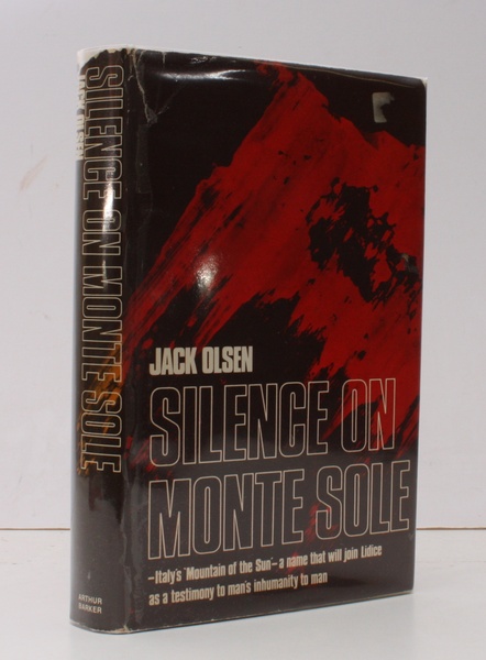 Silence on Monte Sole. [First UK Edition]. FIRST ENGLISH EDITION …