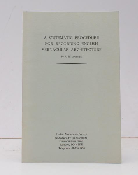 A Systematic Procedure for recording English Vernacular Architecture. NEAR FINE …