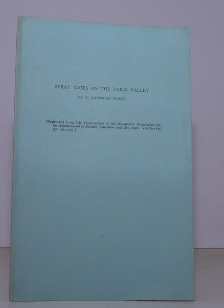 Stray Notes on the Teign Valley. NEAR FINE COPY