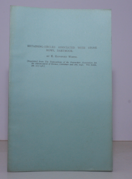 Retaining-Circles associated with Stone Rows, Dartmoor. NEAR FINE COPY