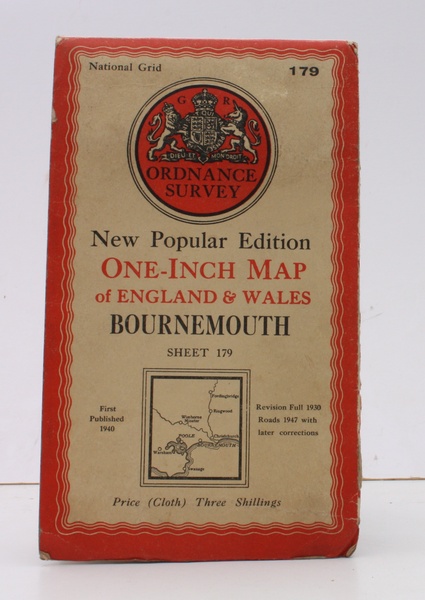 Ordnance Survey One-Inch Map of Bournemouth. New Popular Edition. Sheet …