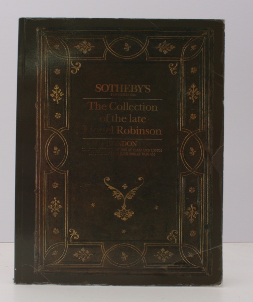[Sale Catalogue of] The Collection of the late Lionel Robinson. …