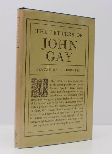 The Letters of John Gay. Edited by C.F. Burgess. NEAR …