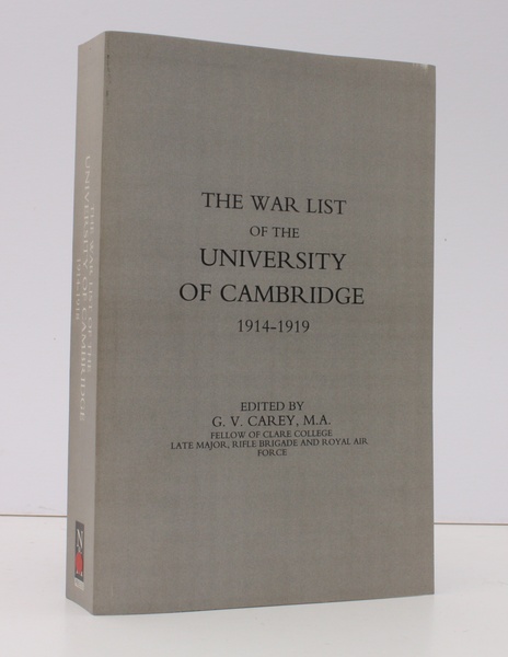 The War List of the University of Cambridge 1914-1919. Edited …