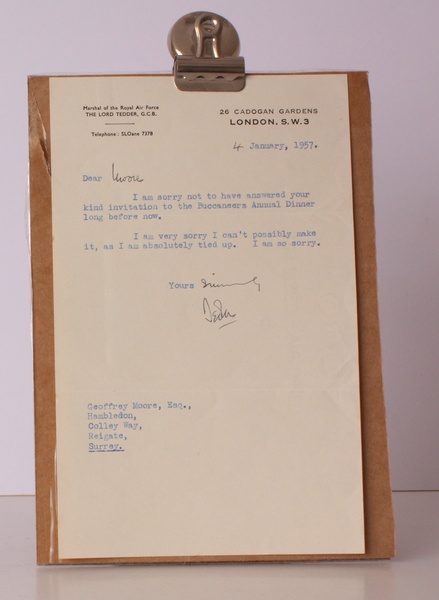 T.L.s on the stationery of his residence at 26 Cadogan …