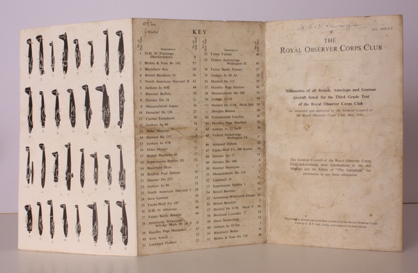 Silhouettes of all British, American and German Aircraft listed for …