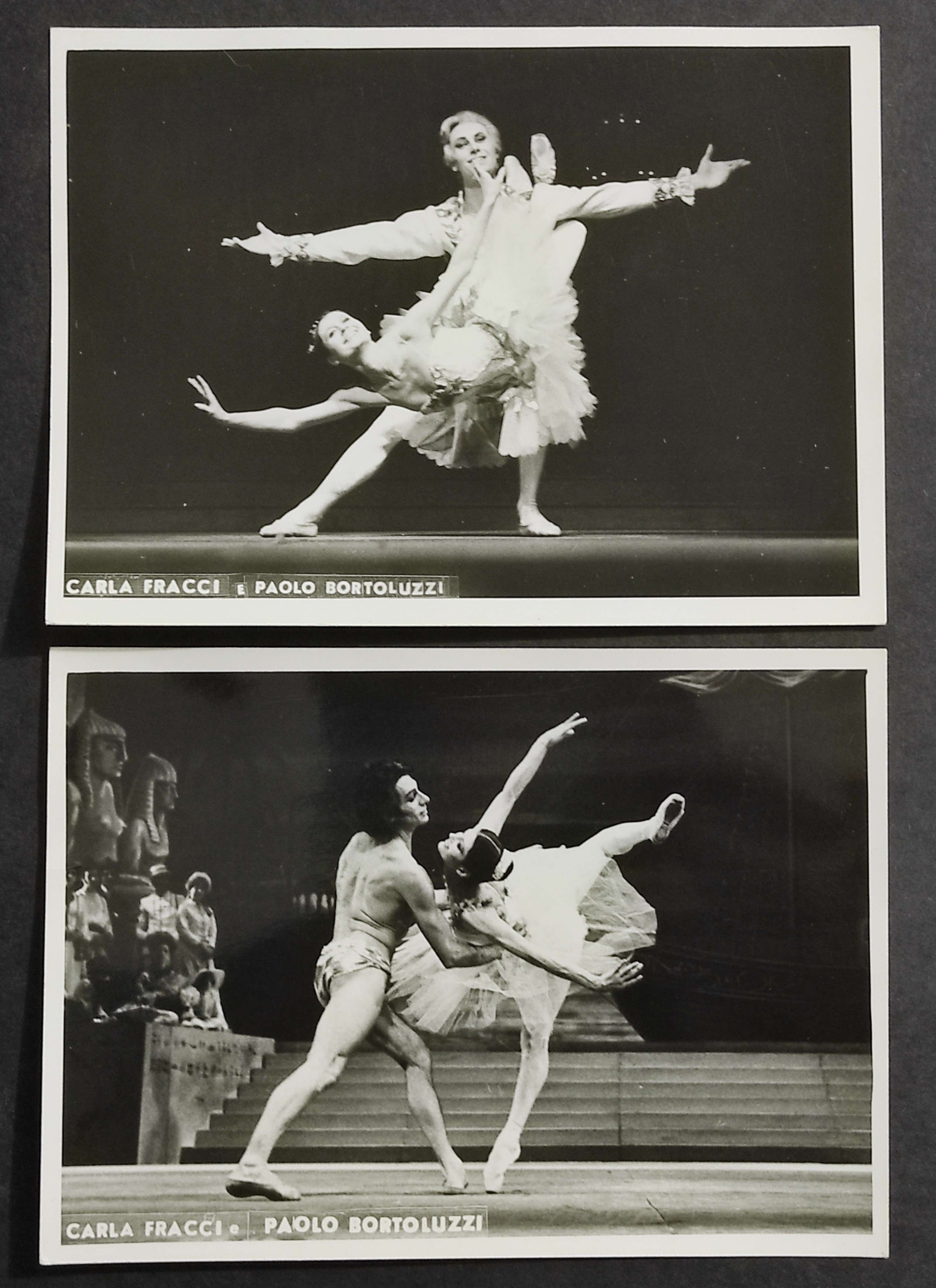 2 Fotografie Originali Carla Fracci e Paolo Bortoluzzi - Anni …