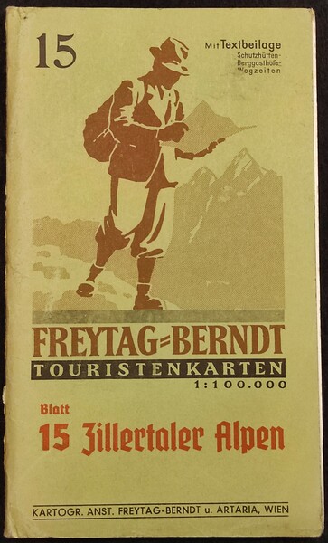 Zillertaler Alpen 15 - Touristenkarten - Carta Geografica