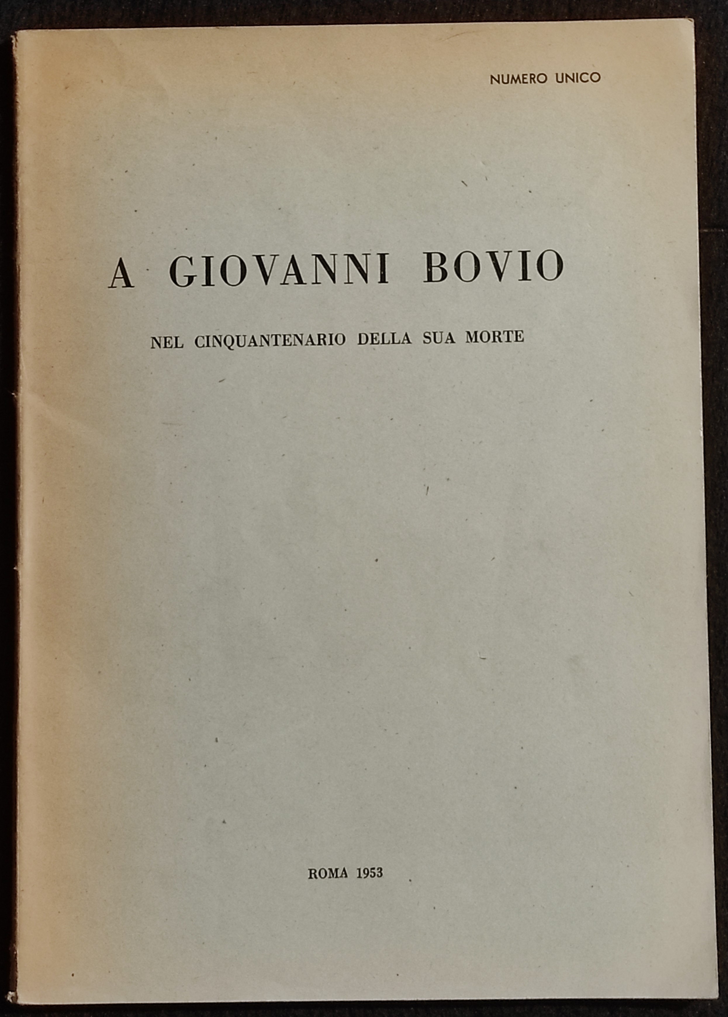 A Giovanni Bovio - Nel Cinquantenario della Sua Morte