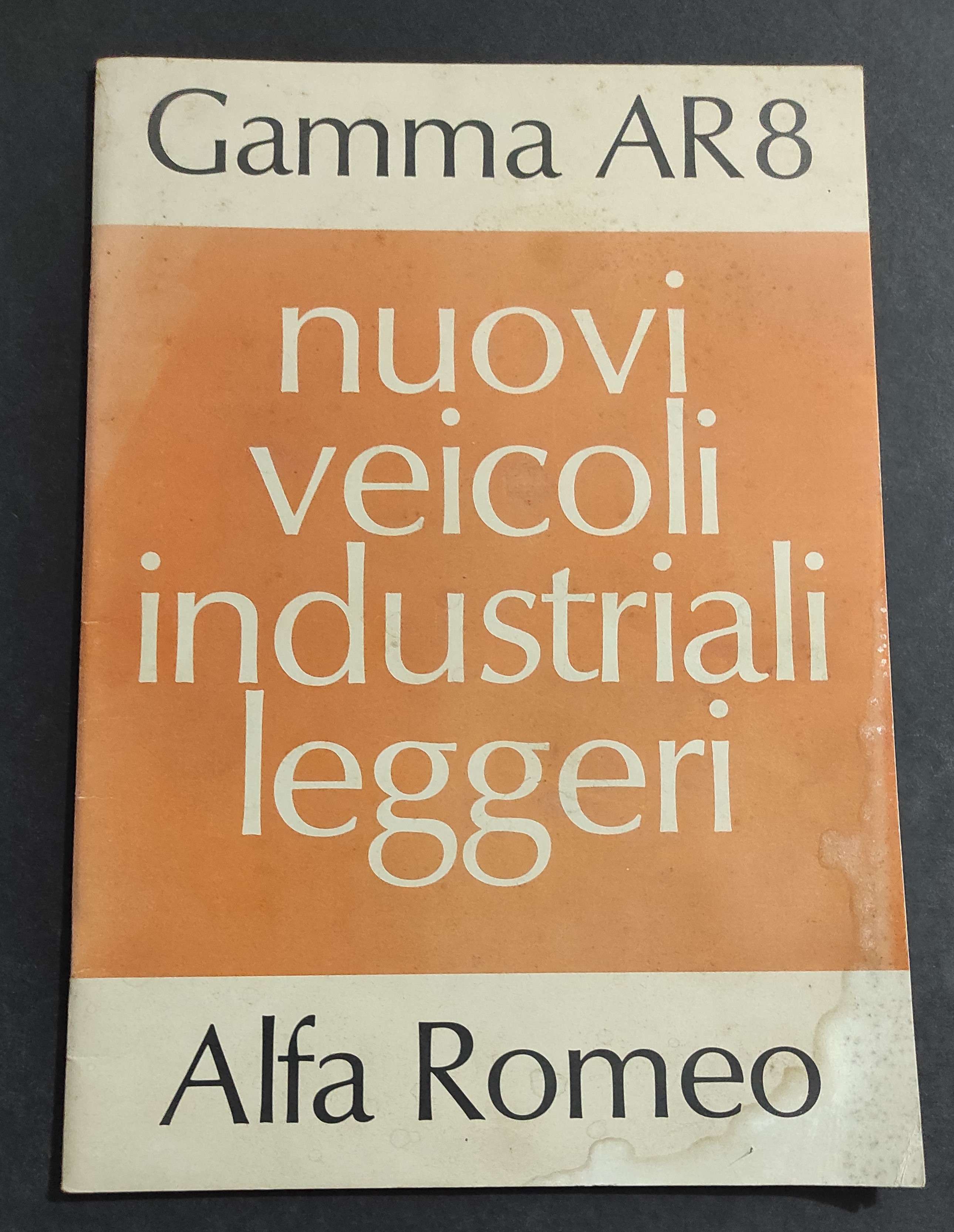 Brochure Alfa Romeo - Gamma AR 8 - Nuovi Veicoli …
