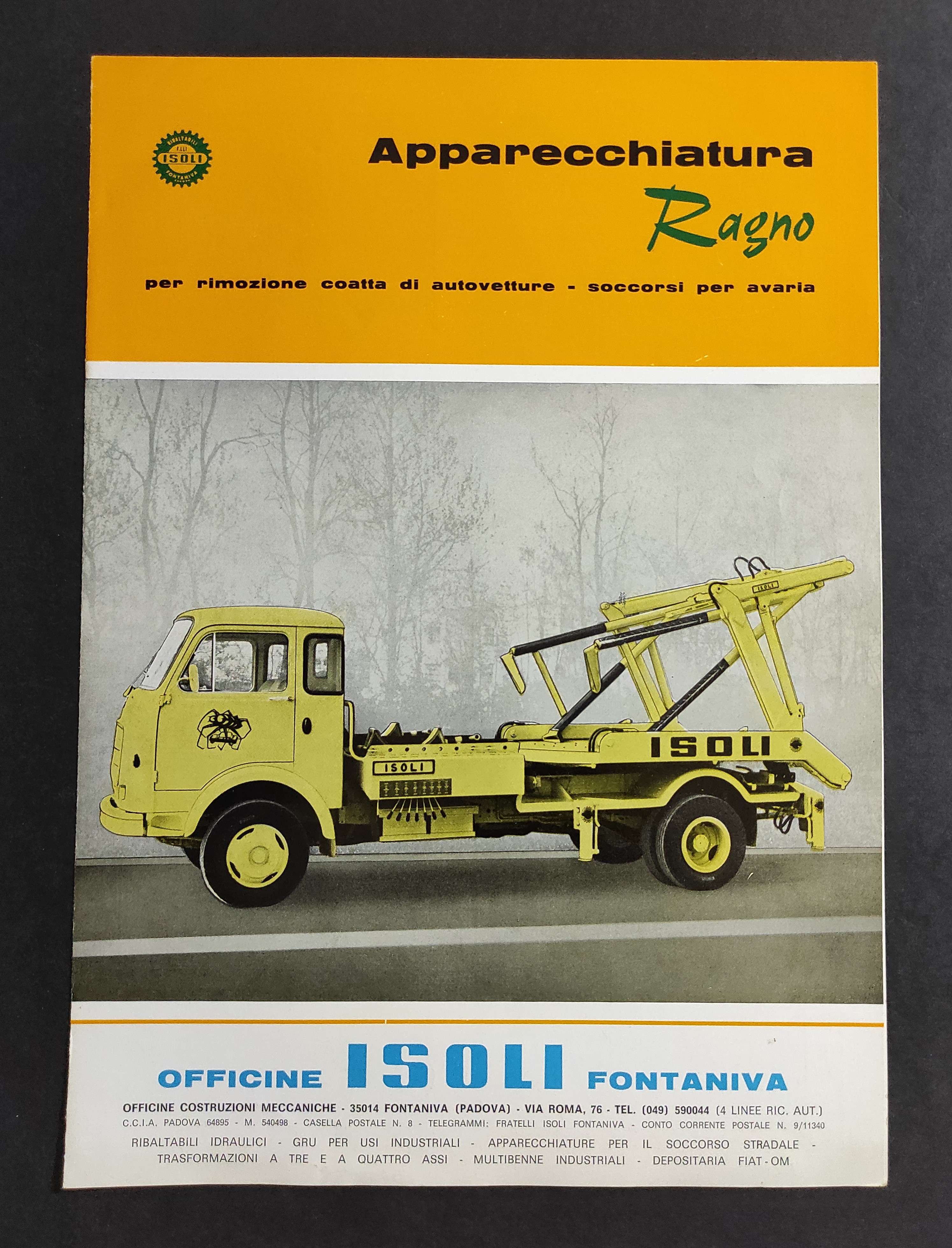 Brochure Camion - Apparecchiatura Ragno - Per Rimozione Coatta di …
