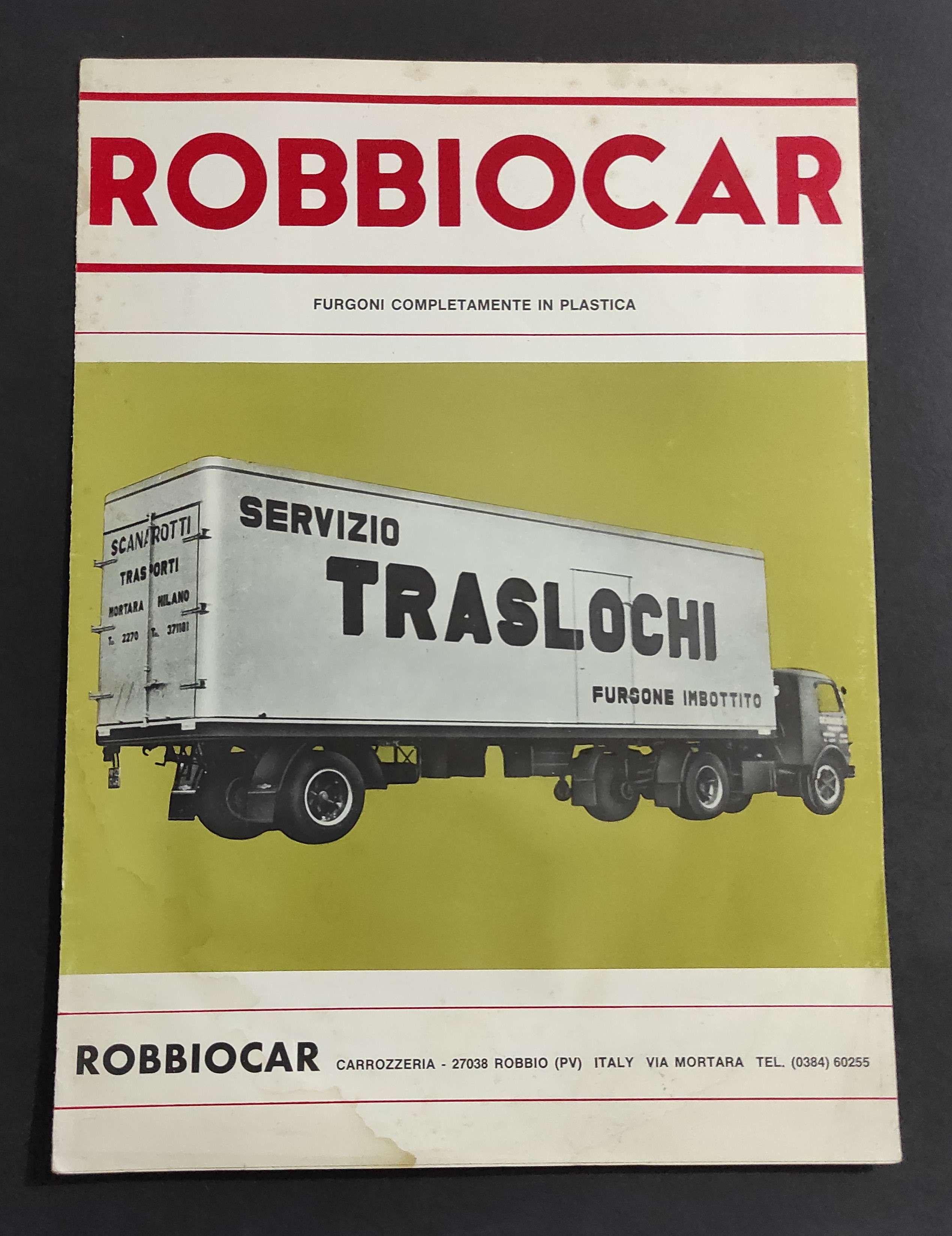 Brochure Camion - Robbiocar - Furgoni Completamente in Plastica
