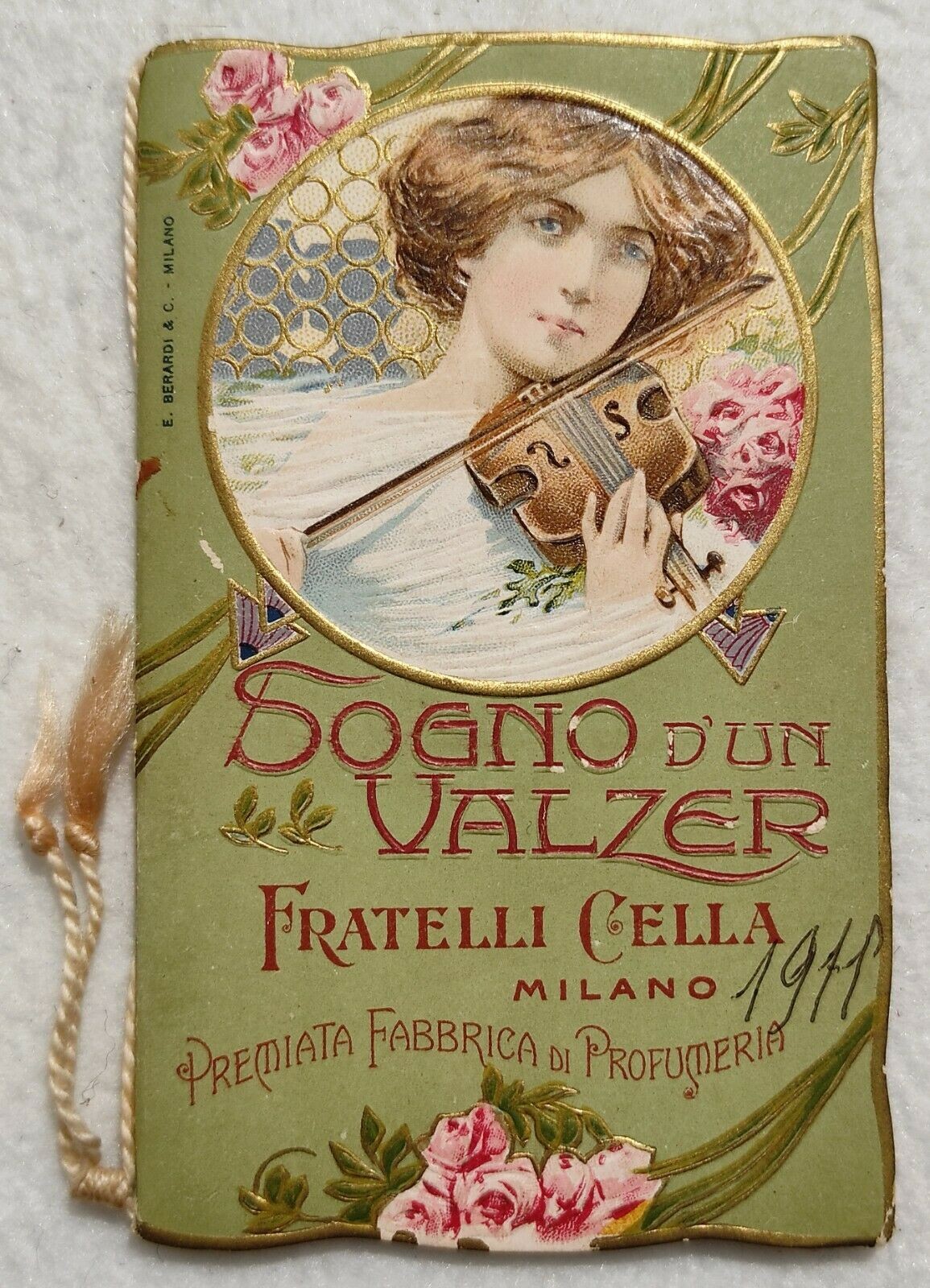 Calendario/Calendarietto Barbiere Pubblicitario - Sogno d'un Valzer - 1911