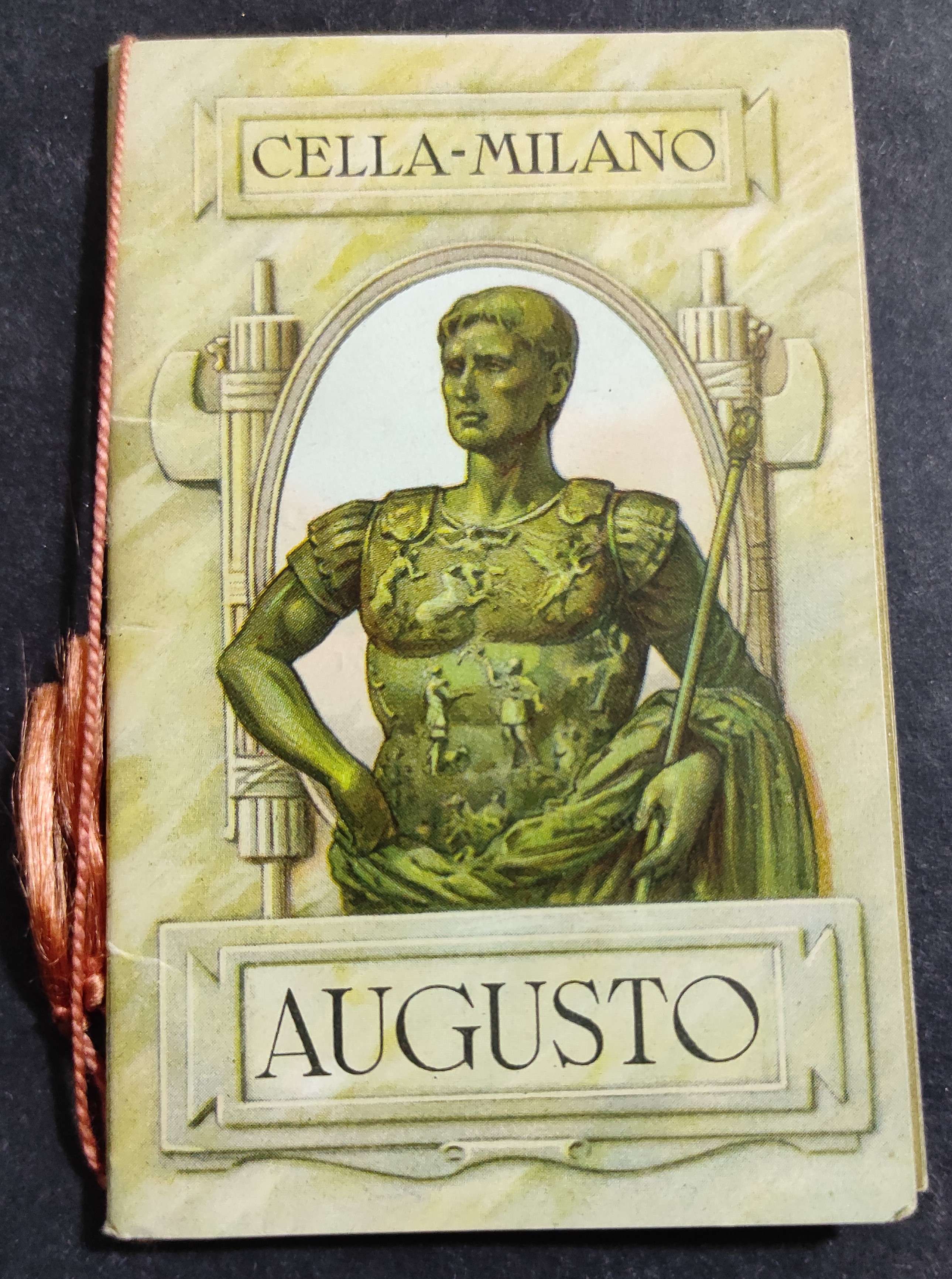 Calendario/Calendarietto Pubblicitario - Cella-Milano - Augusto - 1936
