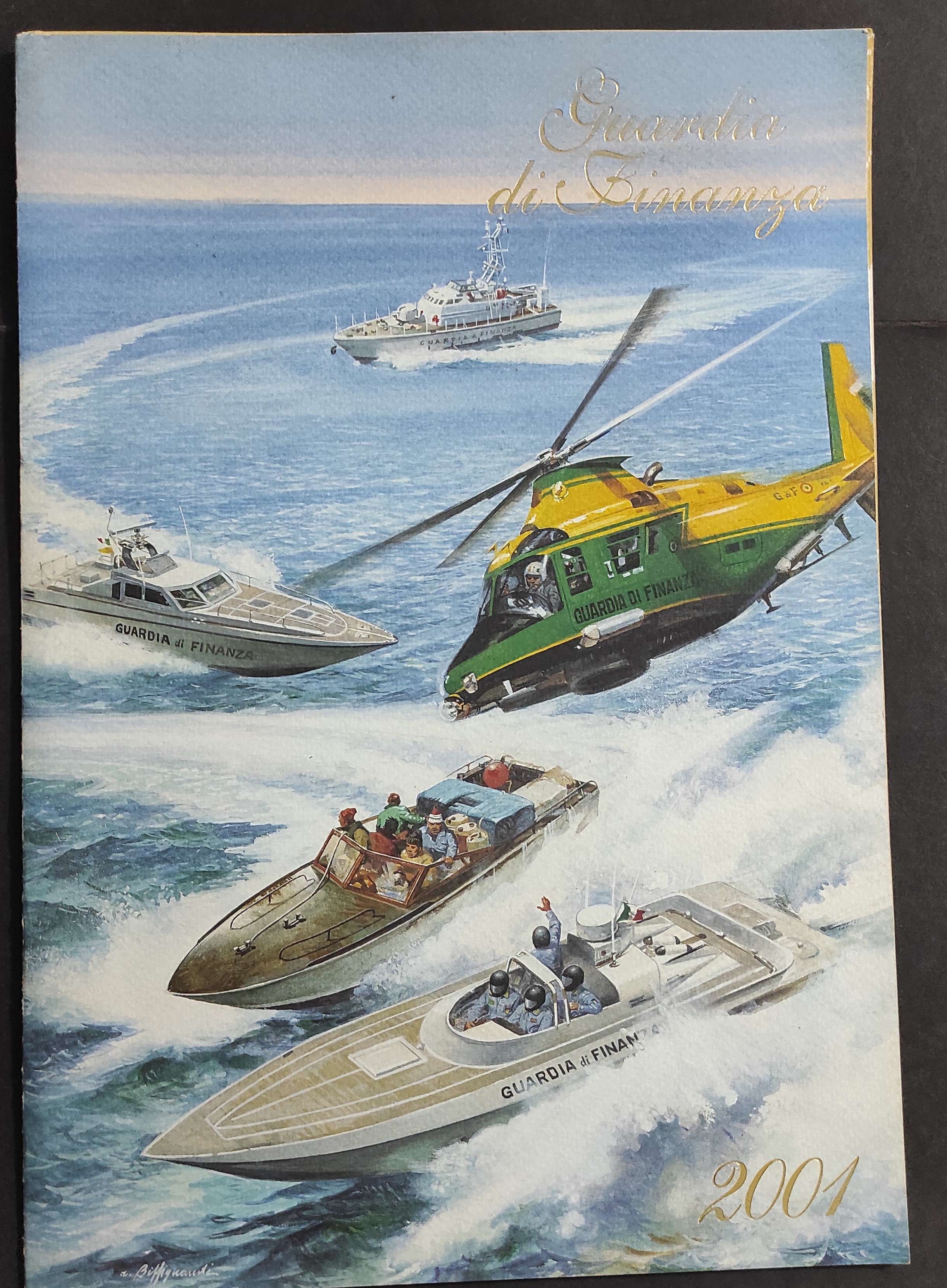 Calendario Guardia di Finanza 2001 - Senza Cordone