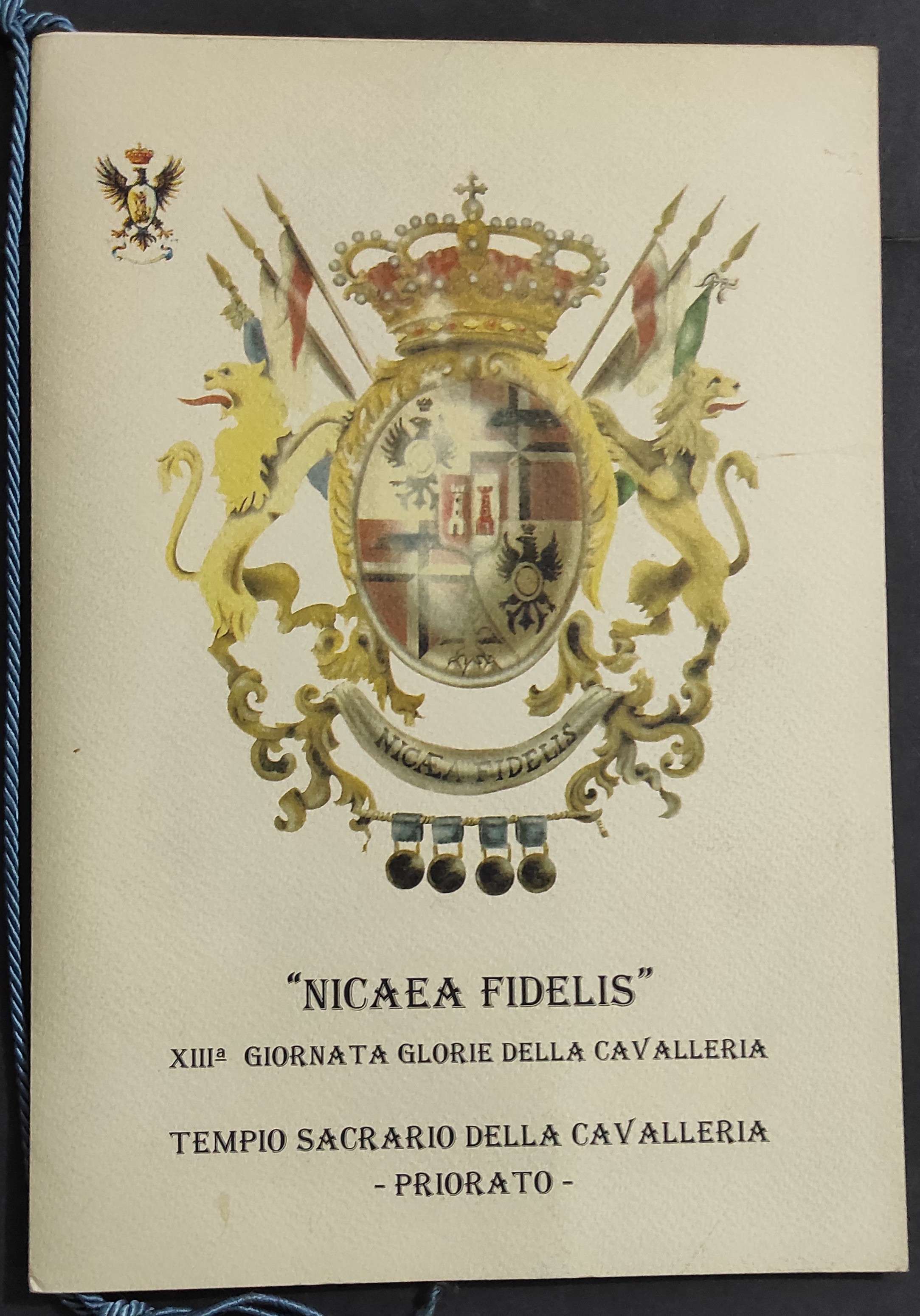 Calendario "Nicaea Fidelis" - Tempio Sacrario della Cavalleria Priorato -1999