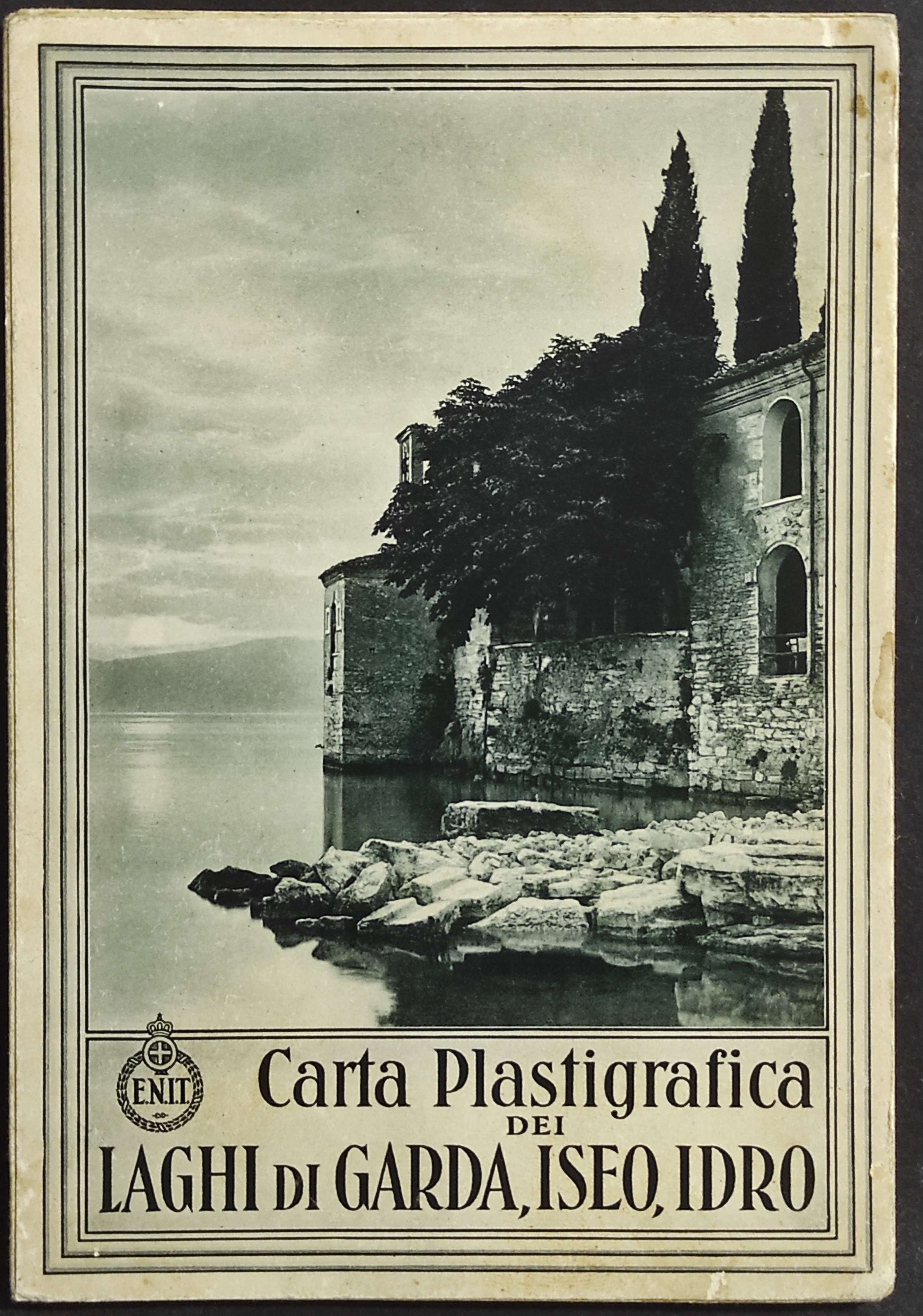 Carta Plastigrafica dei Laghi di Garda, Iseo, Idro - E.N.I.T.
