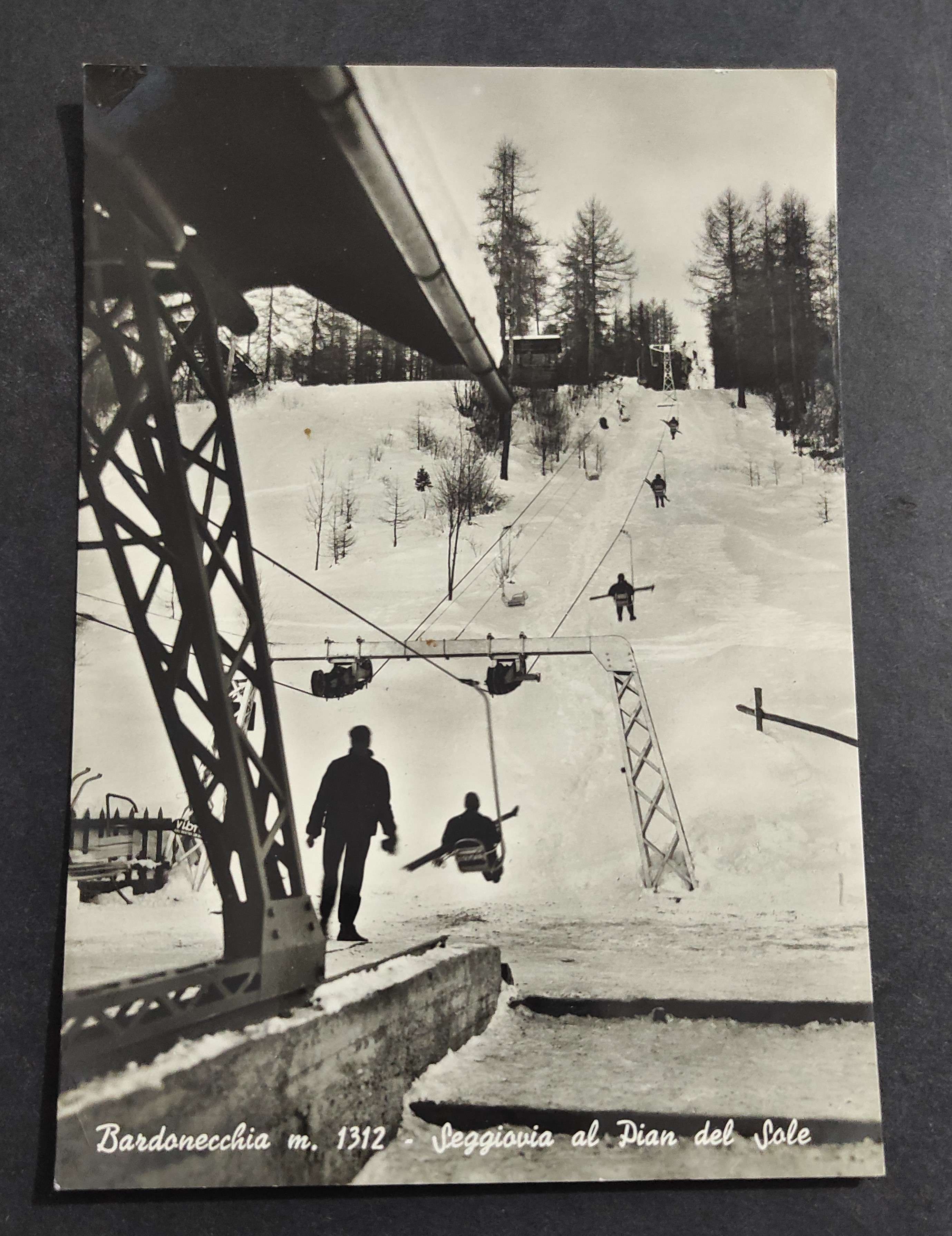 Cartolina Bardonecchia - Seggiovia al Pian del Sole