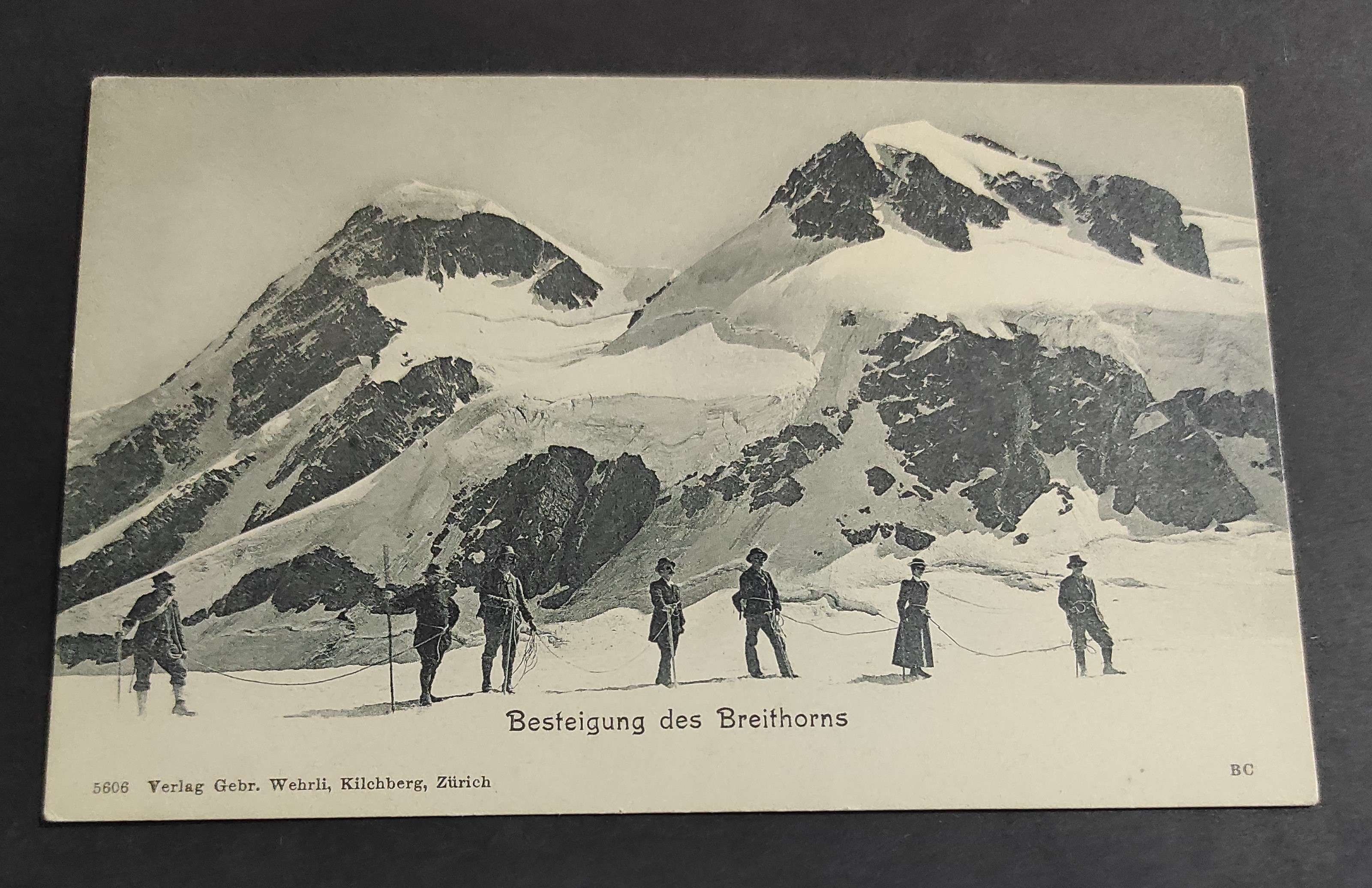 Cartolina Besteigung des Breithorns