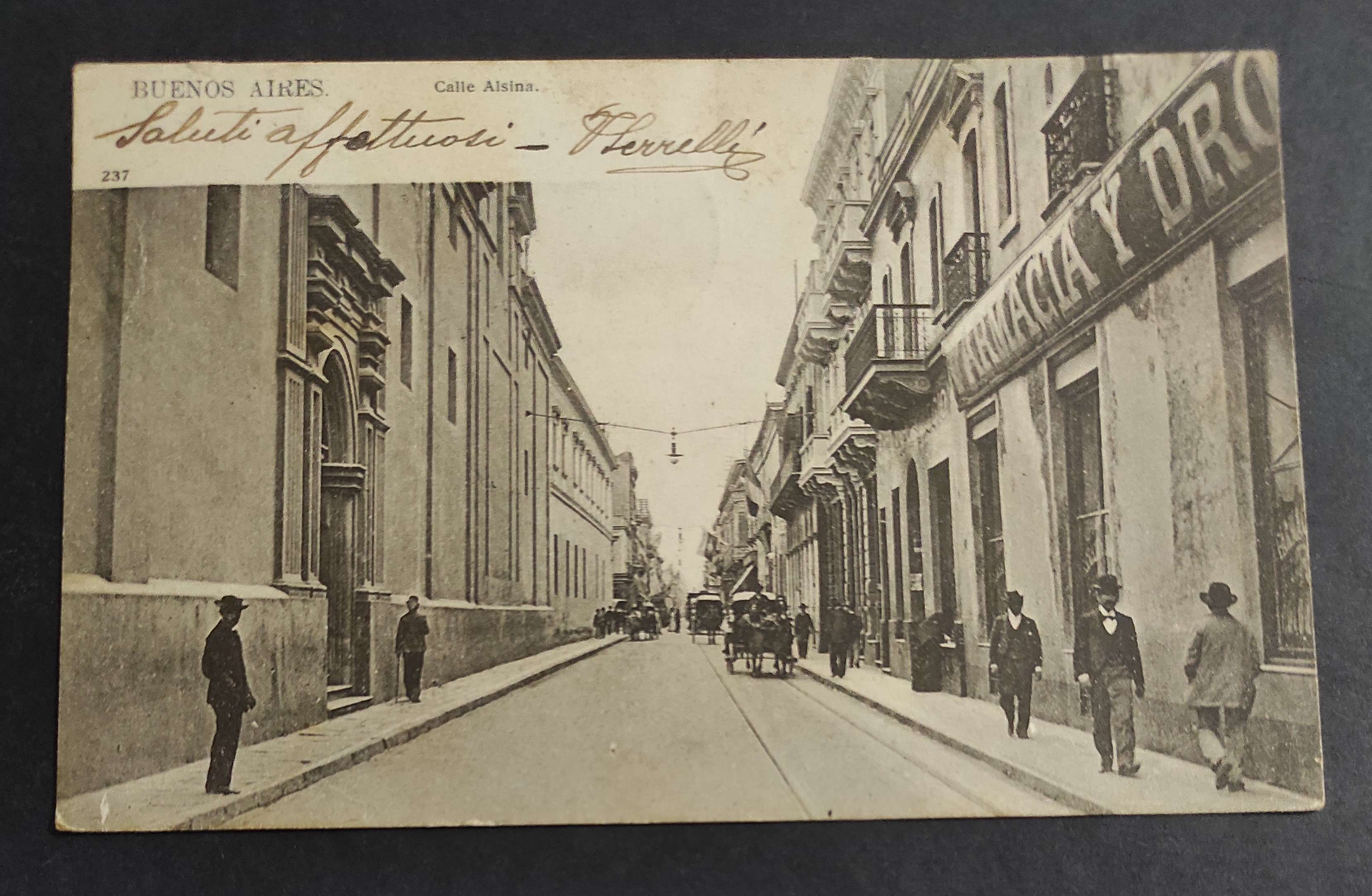 Cartolina Buenos Aires - Calle Alsina