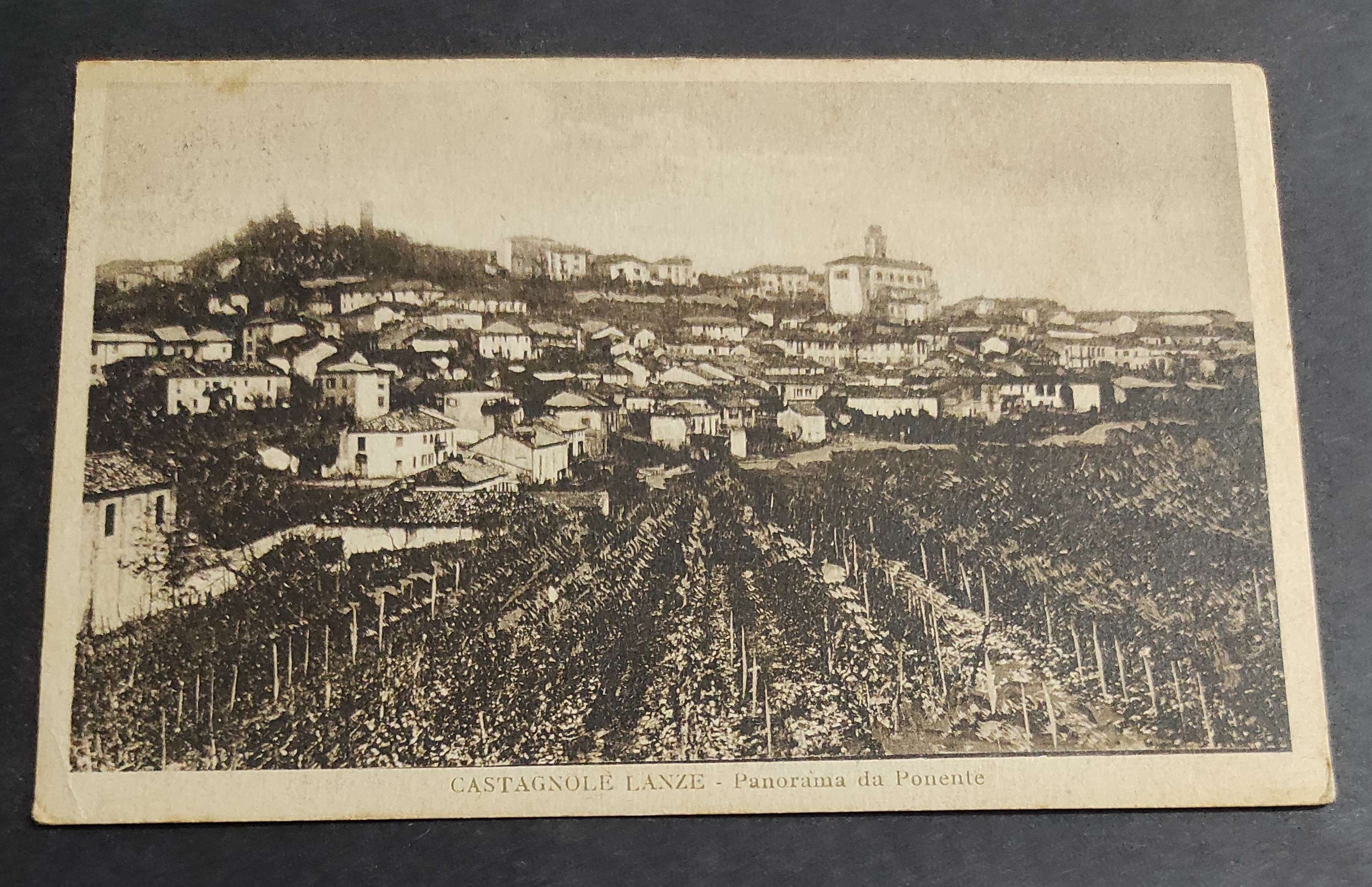 Cartolina Castagnole Lanze - Panorama da Ponente