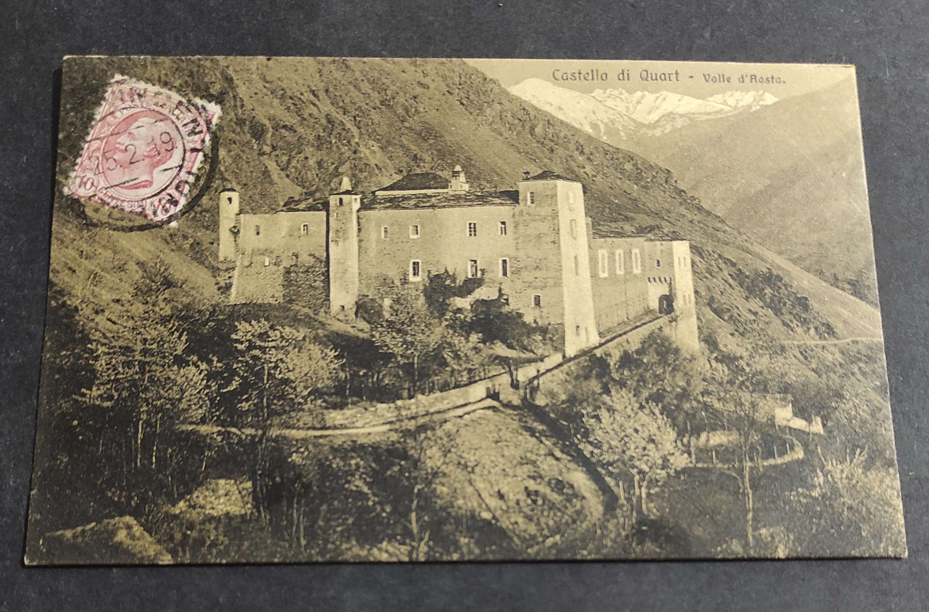 Cartolina Castello di Quart (Valle d'Aosta)