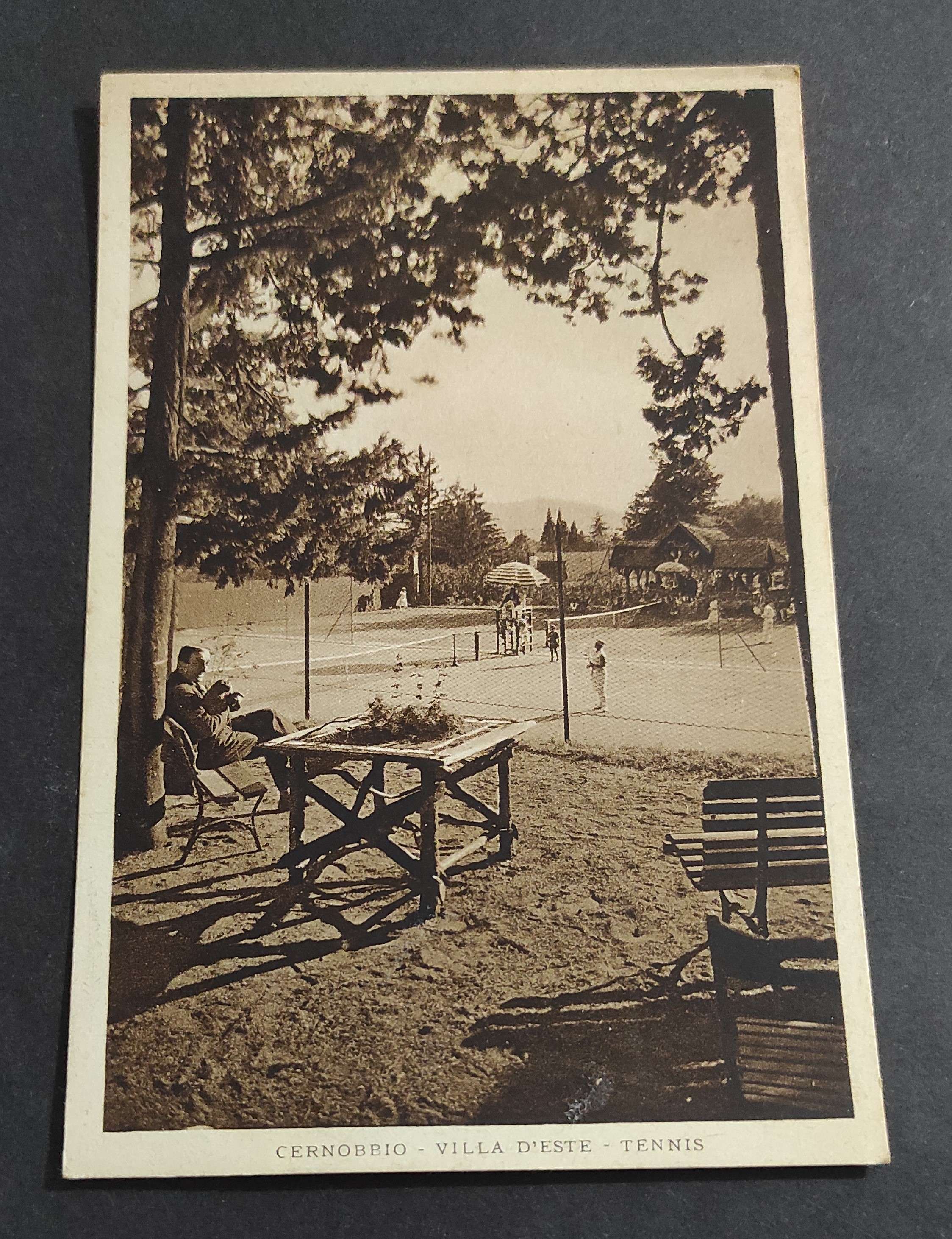 Cartolina Cernobbio - Villa d'Este - Tennis