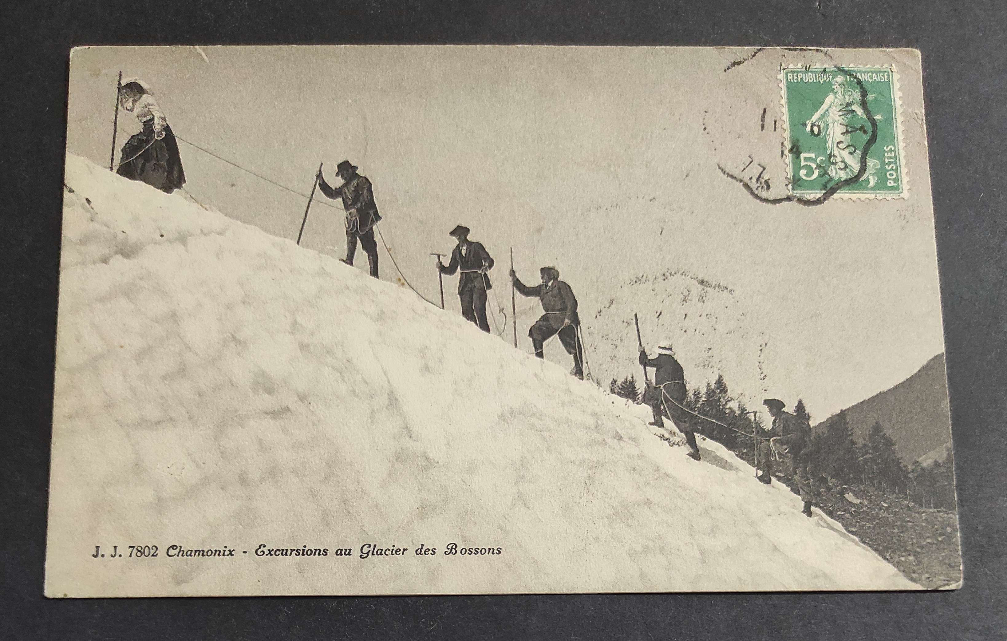Cartolina Chamonix - Excursions au Glacier des Bossons