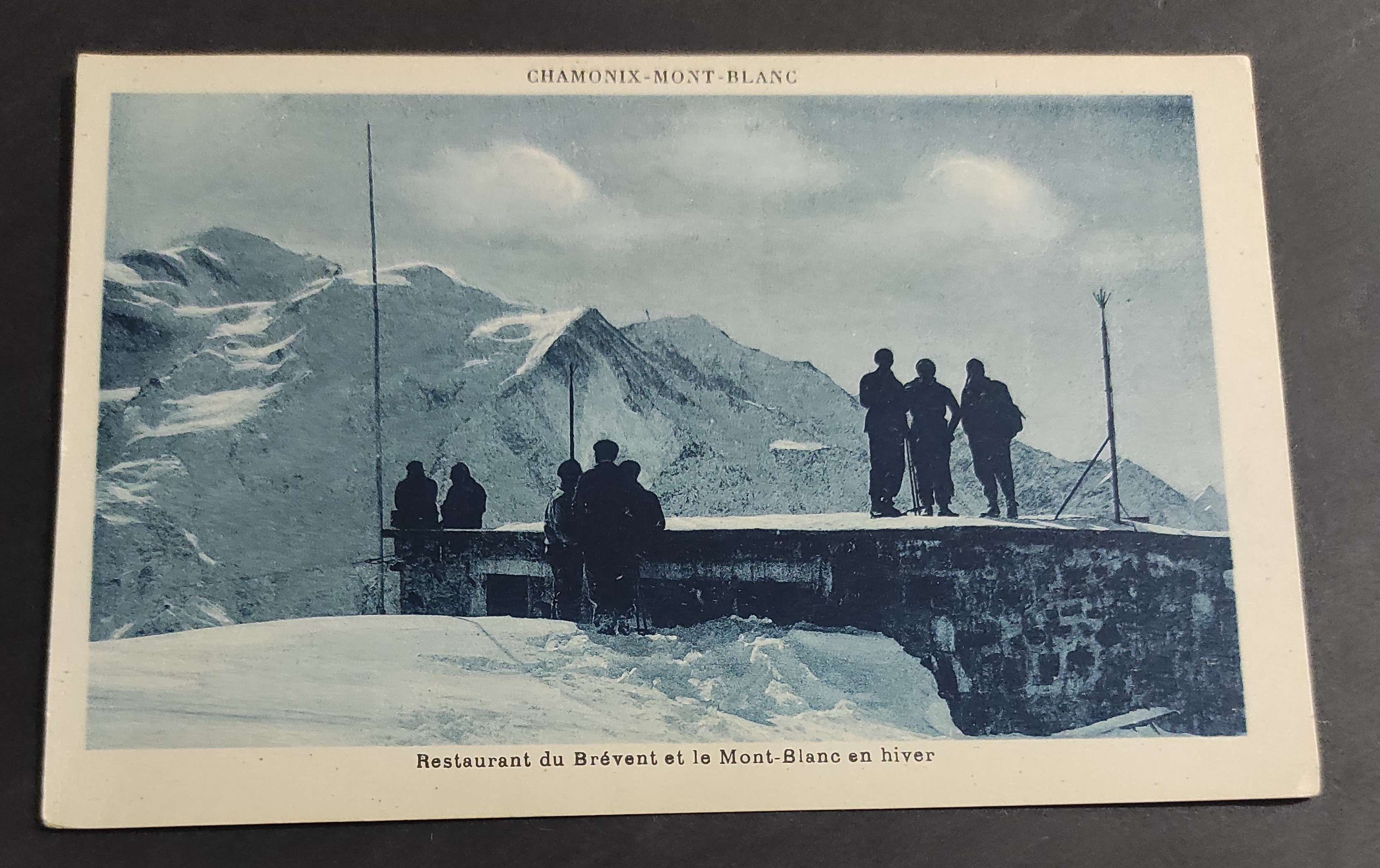 Cartolina Chamonix-Mont-Blanc - Restaurant du Brévent et le Mont-Blanc en …