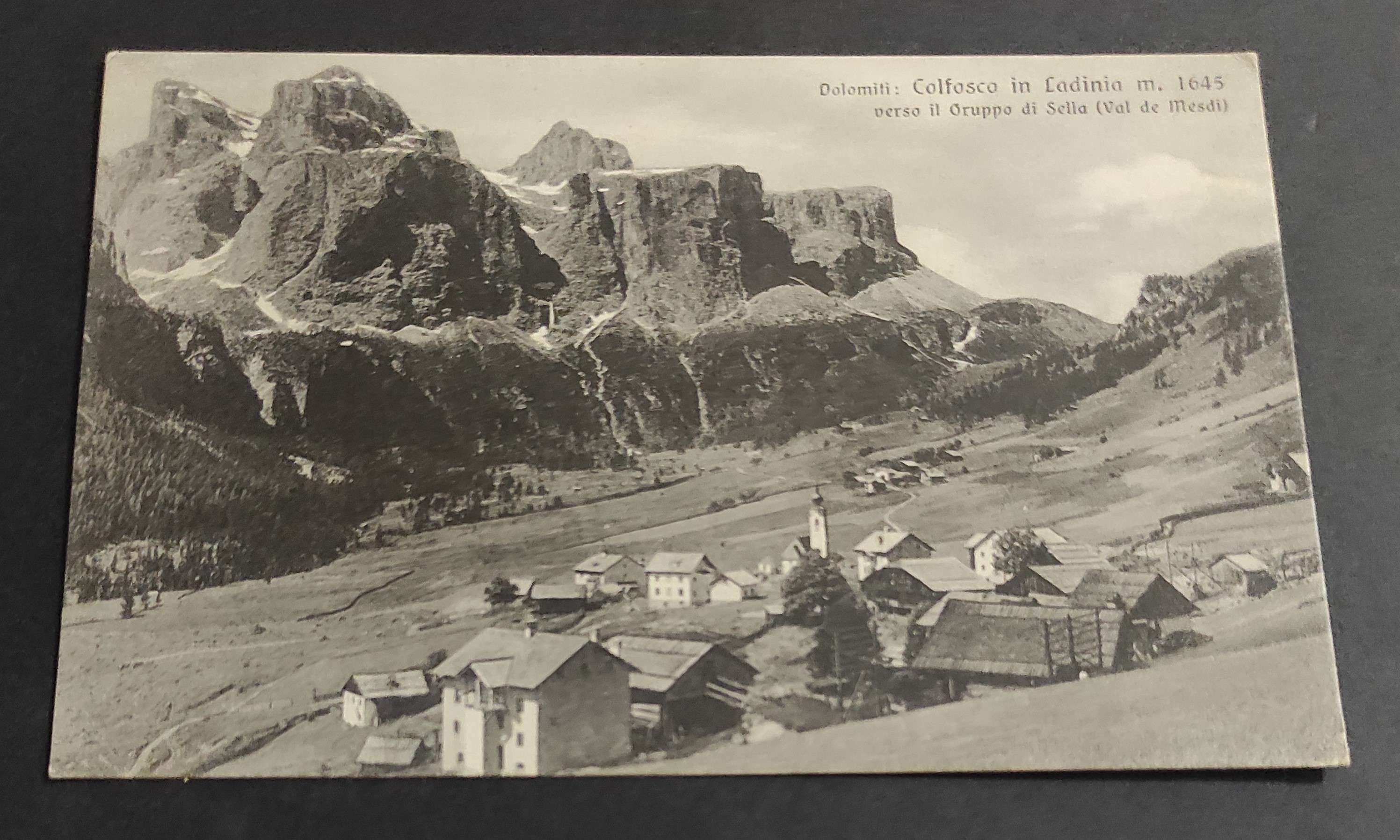 Cartolina Colfosco in Ladinia (Dolomiti) - Verso il Gruppo di …