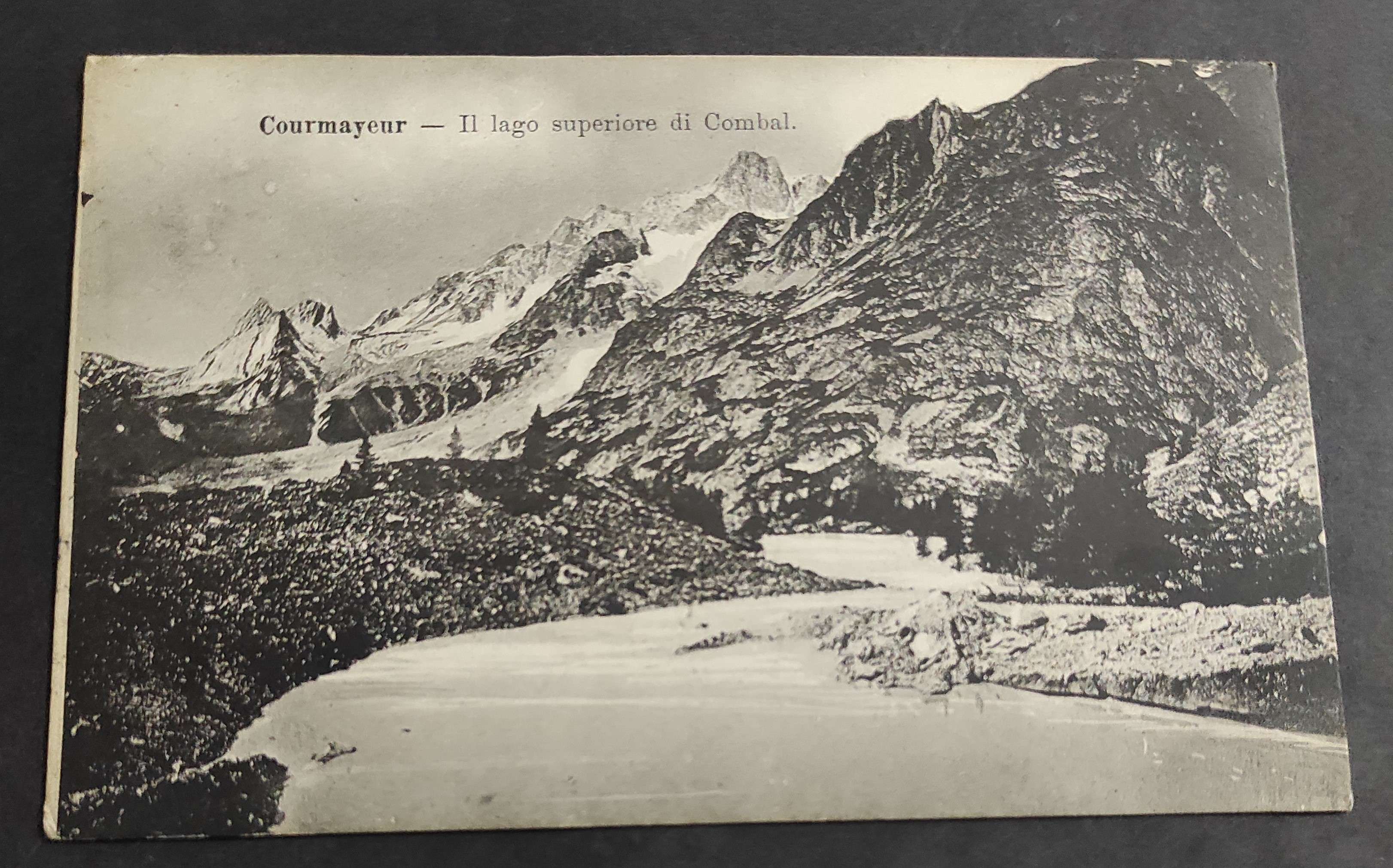 Cartolina Courmayeur - Il Lago Superiore di Combal