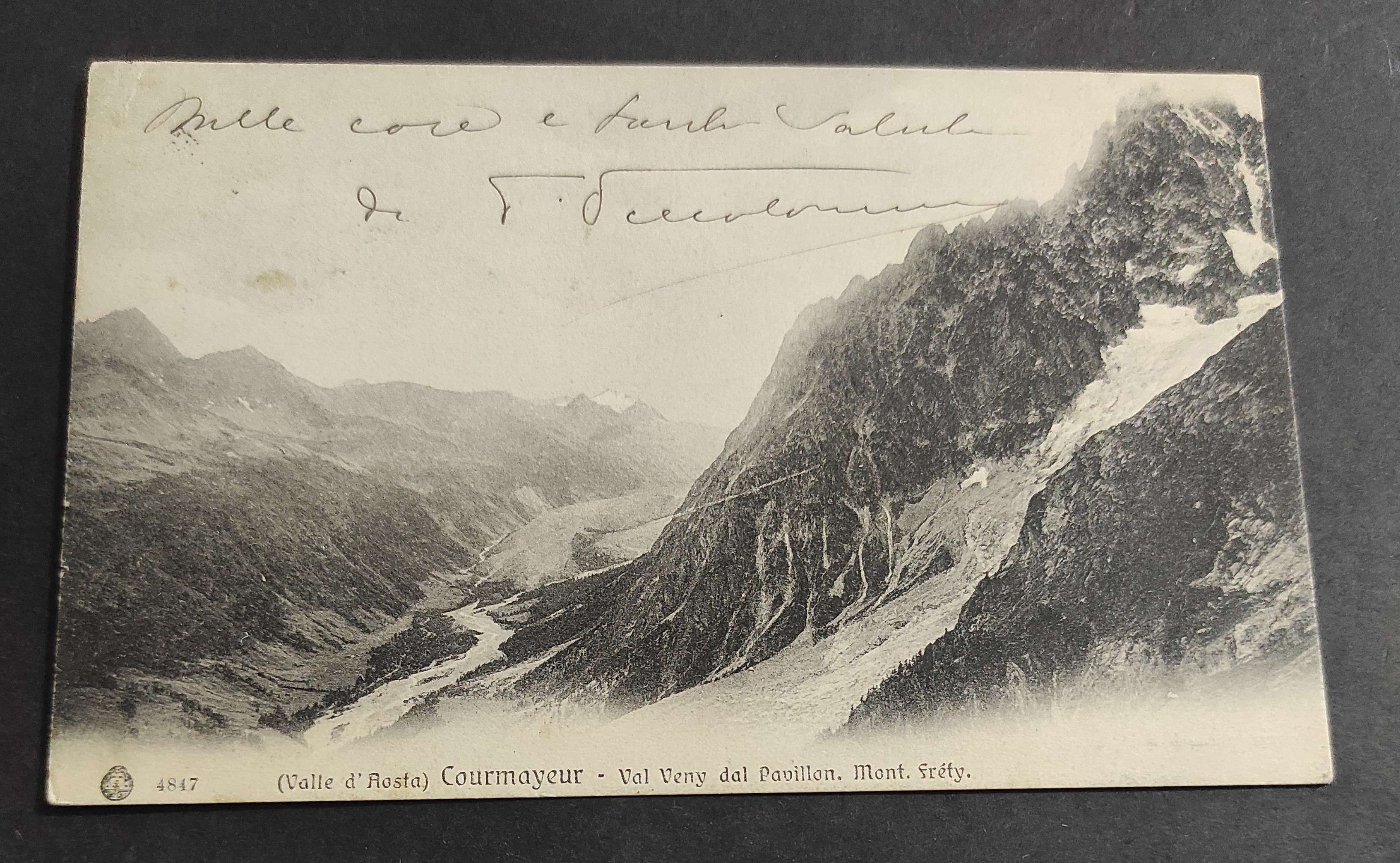 Cartolina Courmayeur (Valle d'Aosta) - Val Veny dal Pavillon - …